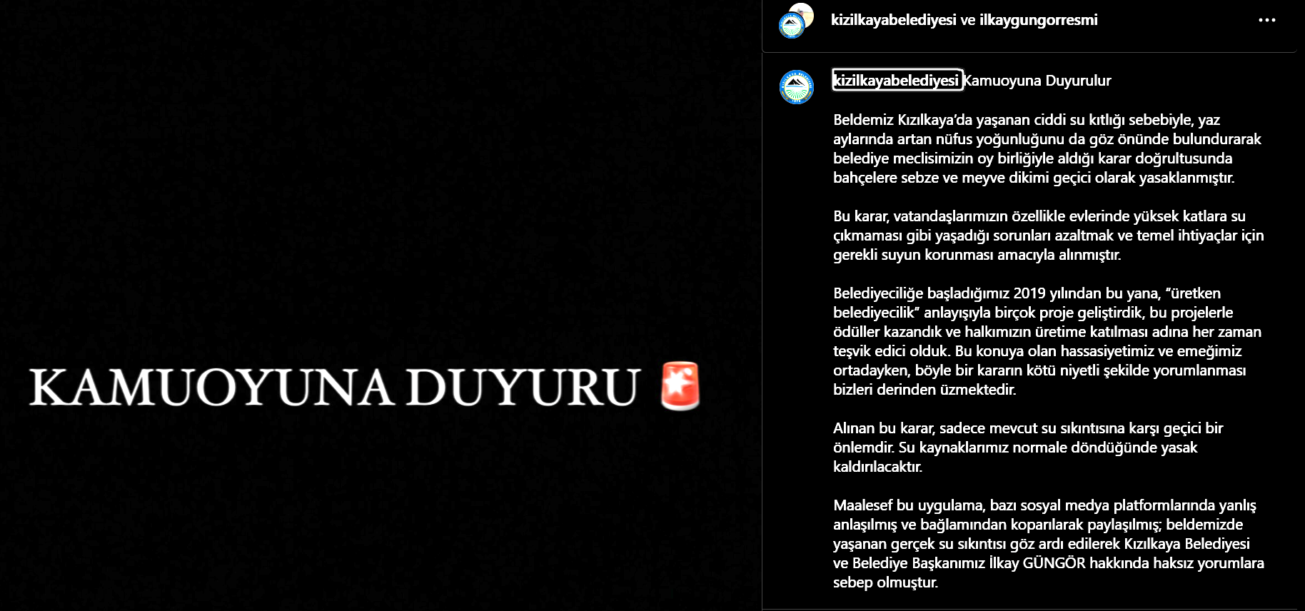 Akılsızlığın cezasını halk çekecek: Kızılkaya'da fide ekimi yasaklandı